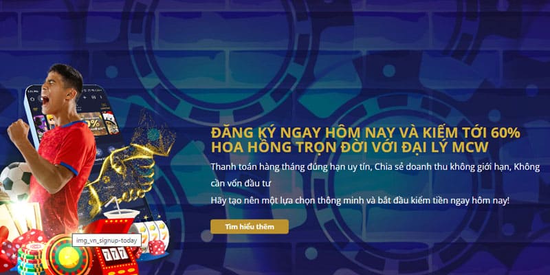 cơ hội làm giàu không giới hạn khi làm đại lý casinomcw